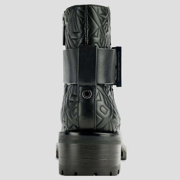 KARL LAGERFELD VARA BUCKLED BOOTS - Picture 2 of 4